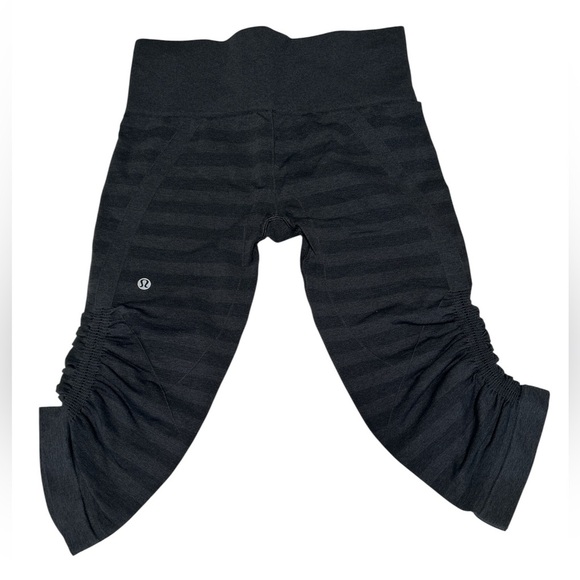 lululemon athletica In the Flow Black Striped Leggings Size Small - Picture 1 of 6